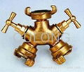 Brass quick fitting  Tee female for pipe