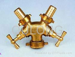 Brass quick fitting  Tee female for pipe   2