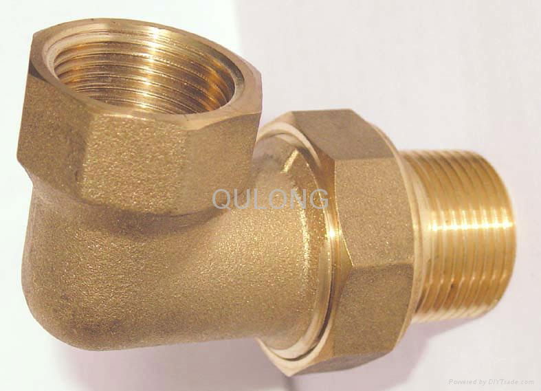 brass cross female connector elbow  4