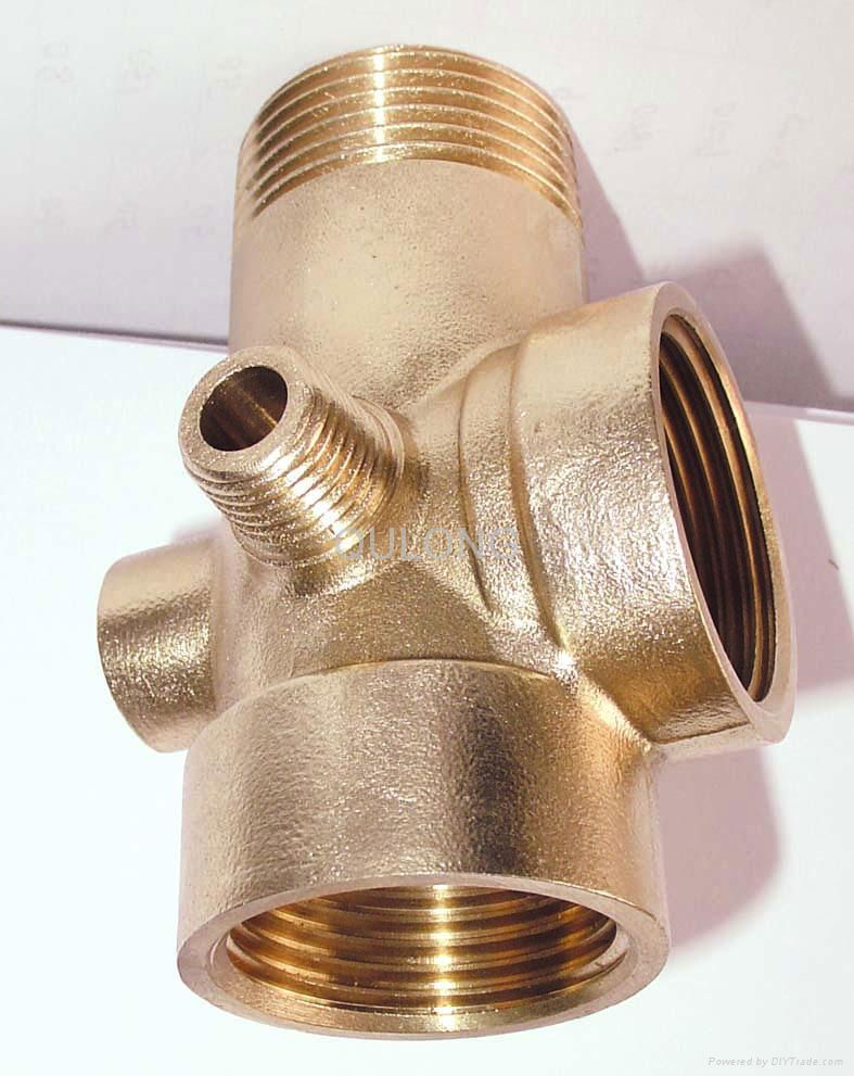 brass cross female connector elbow  5