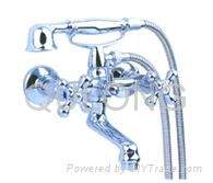 Brass  Basin Faucet single handle bath mixer shower sewer pipe 2