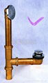 Brass  Basin Faucet single handle bath mixer shower sewer pipe 5