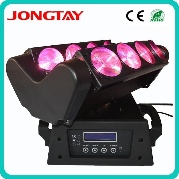  8*10W RGBW 4in1 led beam spider moving head disco light  3