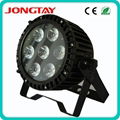 7pcs Slim RGBWA-UV 6 in 1 Led Par Light 3