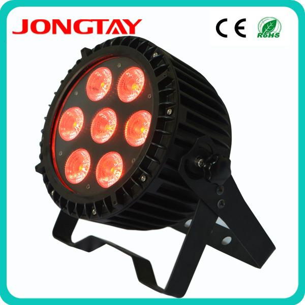 7pcs Slim RGBWA-UV 6 in 1 Led Par Light 5