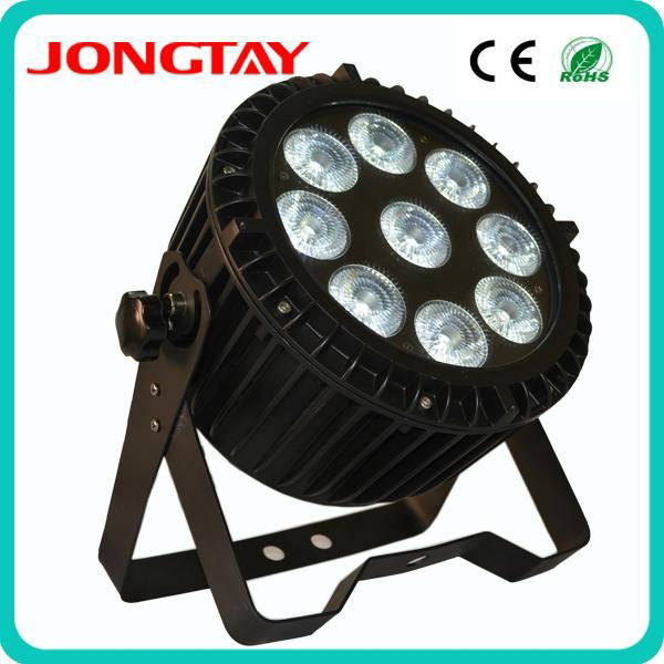 9pcs 15W RGBWA-UV 6 in 1 Slim Led Par Light 2