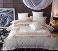 cotton embroidery bedding set