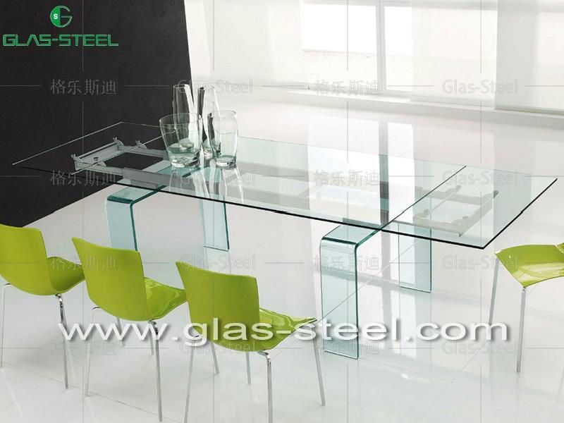 玻璃傢具多功能餐桌