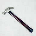 American Type Steel Hand Claw Hammer with Colored Laser Marking Wooden Handle 1