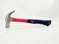 #45 Forged Carbon Steel Plastic Handle British Type Claw Hammer  2