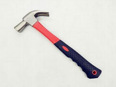 #45 Forged Carbon Steel Plastic Handle British Type Claw Hammer 