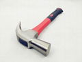 #45 Forged Carbon Steel Plastic Handle British Type Claw Hammer  4