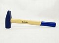 Hand working Tools 600G Carbon Steel Machinist Hammer with wooden handle 2