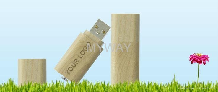 eco friendly wooden usb memory stick with custom logo 4
