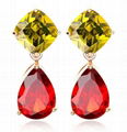 Top Quality Earring Crystal Zinrcon Stone Drop Earrings