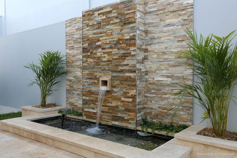Natural slate cultured stone for wall decoration  3