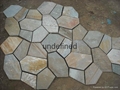 Natural slate stone net paste for garden stone  2