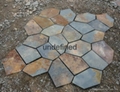 Natural slate stone net paste for garden stone  3