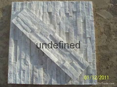 Natural pure white quartz stone wall cladding