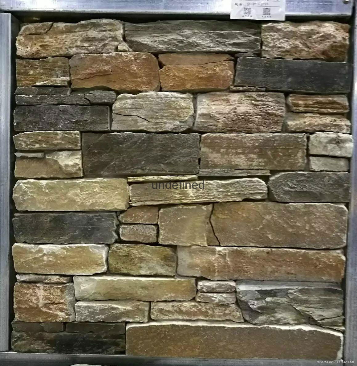 Superior quality natural slate cement stone for wall cladding 4