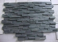 Natural black slate stone panel for wall cover