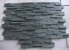 Natural black slate stone panel for wall