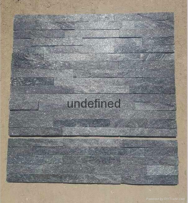 Natural black slate stone panel for wall cover 4