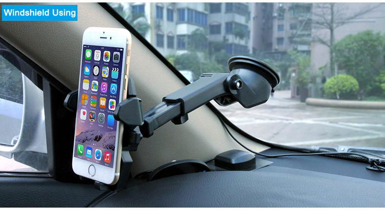 Transformer Long Neck One-touch Car Bracket Car phone Holder 3