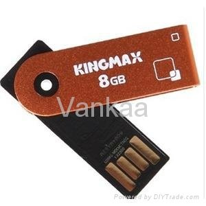 16gb Kingmax usb flash memory, Round drive, rectangle usb,swivel usb pen drive 2
