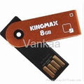 16gb Kingmax usb flash memory, Round drive, rectangle usb,swivel usb pen drive 2