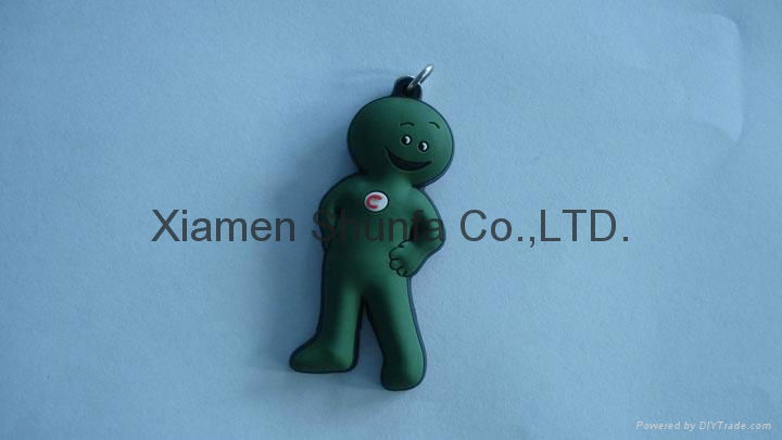 Hot Sale Promotion Soft 3D PVC Keychain 4