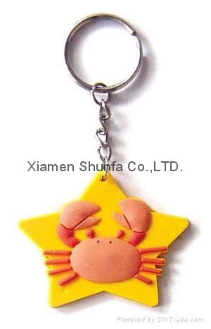 Hot Sale Promotion Soft 3D PVC Keychain 5