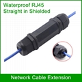 RJ45 Waterproof connector shielded Outdoor cable butt joint straight in interfac 1