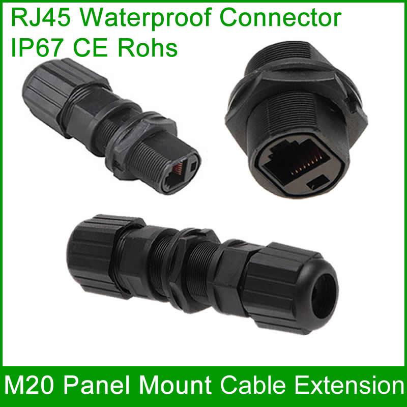 M20 RJ45 waterproof plug Outdoor Interface AP Straight head adapter Connector