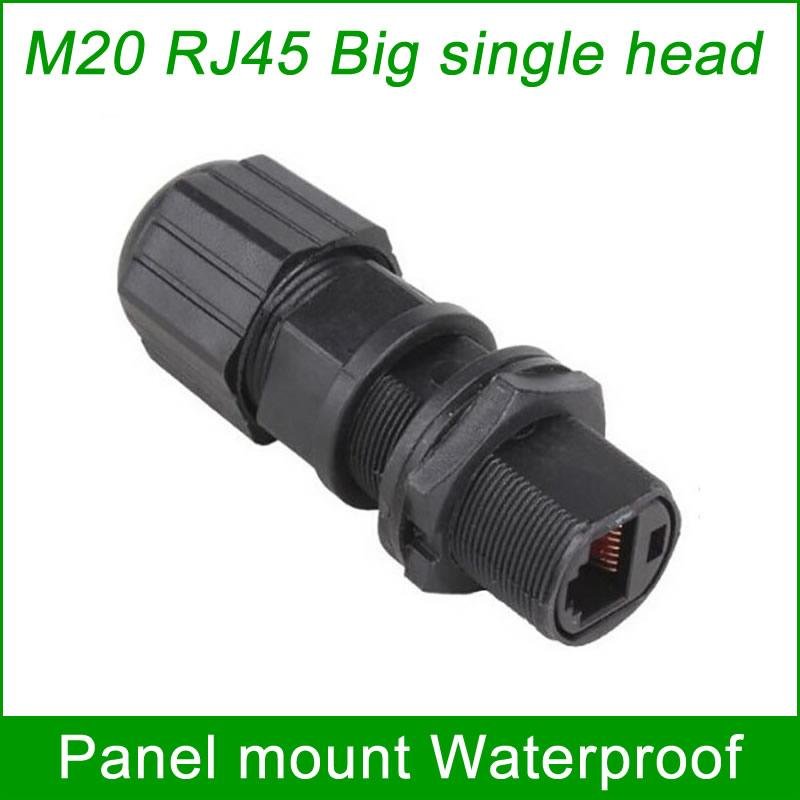 M20 RJ45 waterproof plug Outdoor Interface AP Straight head adapter Connector 2