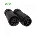 IP67 Waterproof wire Connector for LED lighting Male female quick plug 2/3/4 pin 6