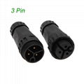 IP67 Waterproof wire Connector for LED lighting Male female quick plug 2/3/4 pin 7