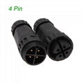 IP67 Waterproof wire Connector for LED lighting Male female quick plug 2/3/4 pin 8