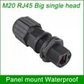 panel mount M20 RJ45 AP box fixed adapter waterproof connector 1