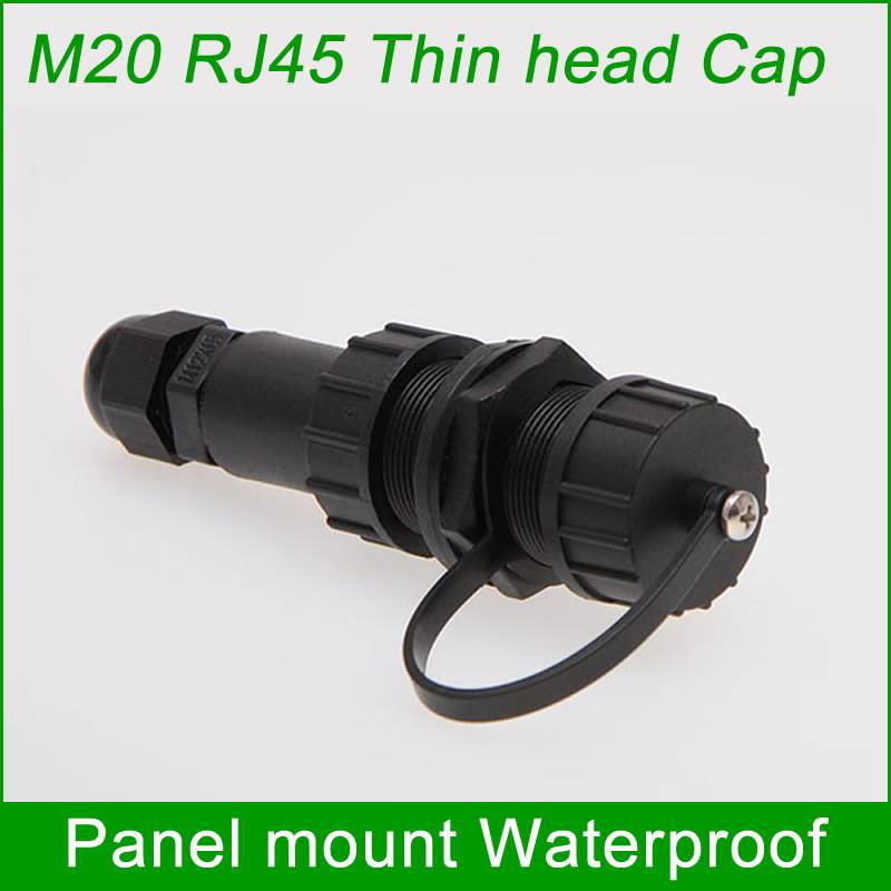 panel mount M20 RJ45 AP box fixed adapter waterproof connector 2