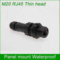 panel mount M20 RJ45 AP box fixed adapter waterproof connector