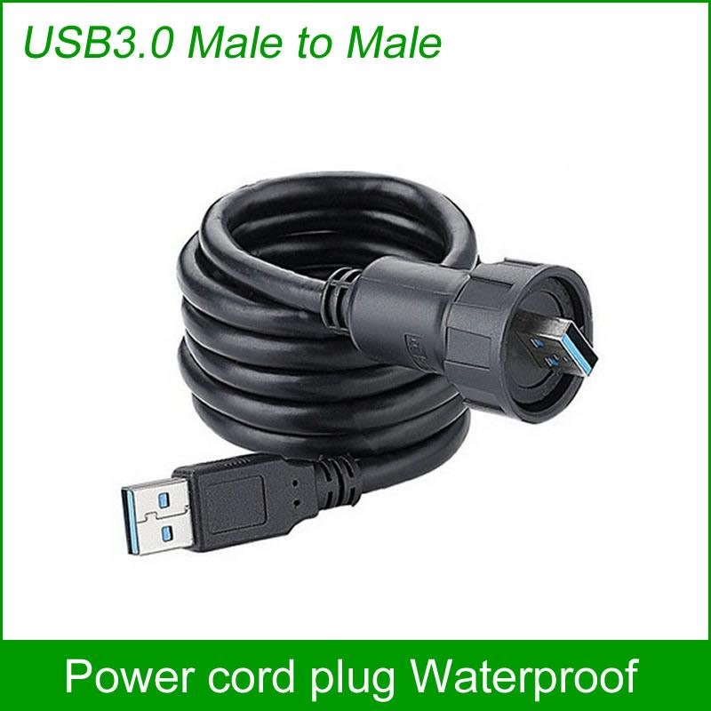 usb3.0 panel mount socket water resistant IP 67 connector 3
