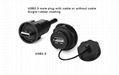 USB2.0 Waterproof connector Panel Mount IP67 Waterproof Cable 1m Socket 4