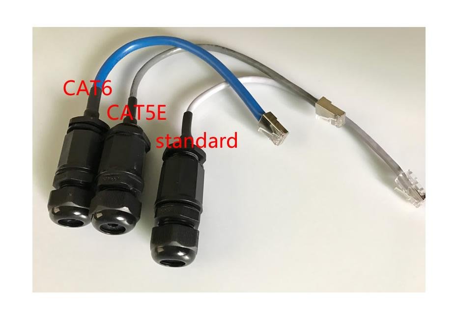 CAT5E RJ45 waterproof connector Ethernet Interface LAN Network Adapter shielded  5