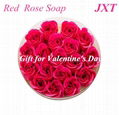 Soap Flower Rose in Gift Box   Wedding Decoration Party Gift Body Bath Soap Rose 1