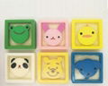 Kids Square Shape Animal Cartoon Handmade Soap Customize Children soap 