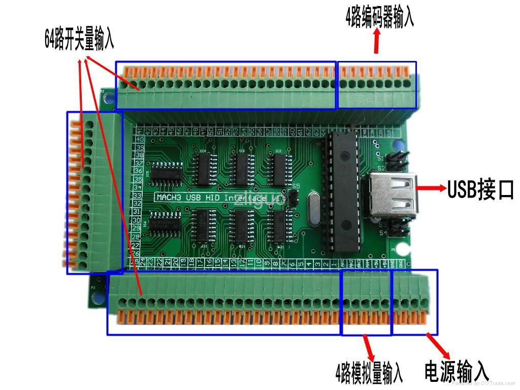 MACH3 USB Interface Board Manual Control Board w/ USB Cable