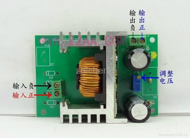Input DC 12-48V to Output DC1.5-38V 5A Converter Board