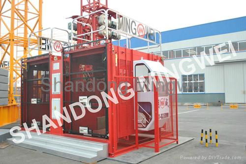 Building hoist for passenger and material SC100