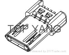 Reversible Micro USB 2.0 B Type Plug 2